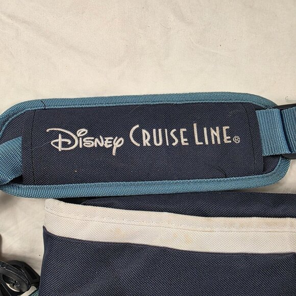 Disney Cruise Line Blue Tote Bag Adjustable Strap Polyester Travel Bag Vacation - Picture 5 of 9